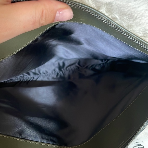 Tan nude beige fur clutch with army green leather by 3.1 Phillip lim - Picture 7 of 10